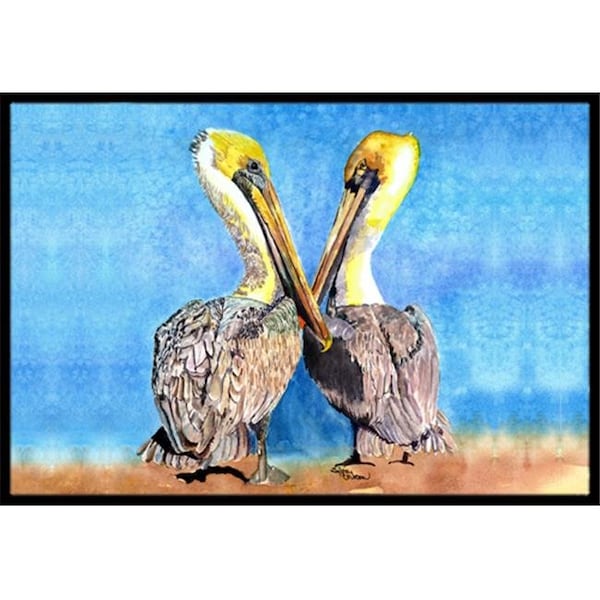 Carolines Treasures Carolines Treasures 8539-JMAT 36 x 24 in. Pelican Indoor Or Outdoor Doormat 8539-JMAT - main